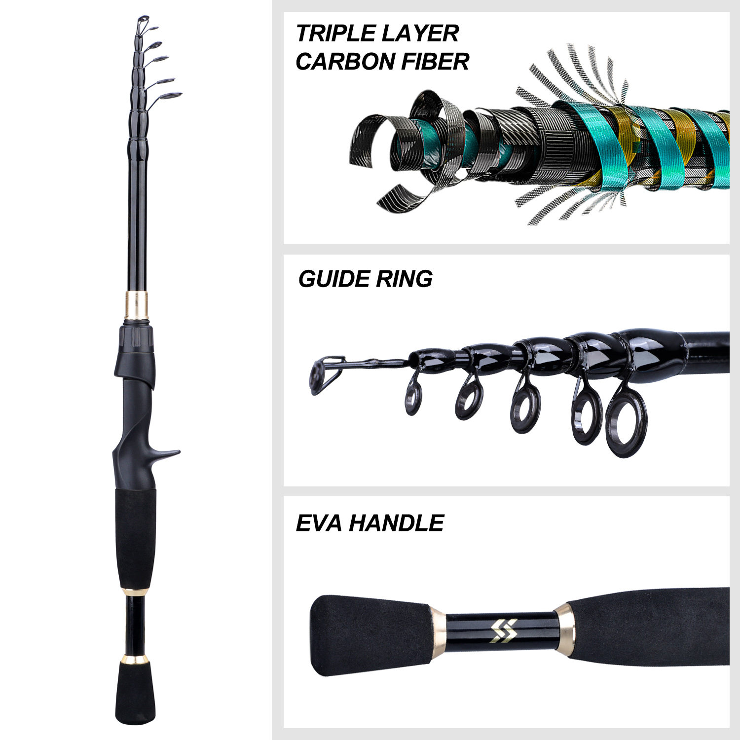 Sougayilang 1.8-2.4 m Döküm Ba - Spincast Reel incelemesi ve fiyatı
